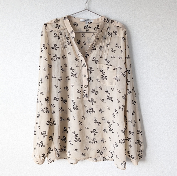 Papaya Bow Print Blouse - Picture 4 of 4